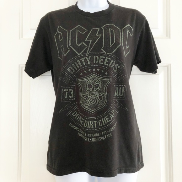 AC/DC Tee Dirty Deeds Done Dirt Cheap - Picture 1 of 5